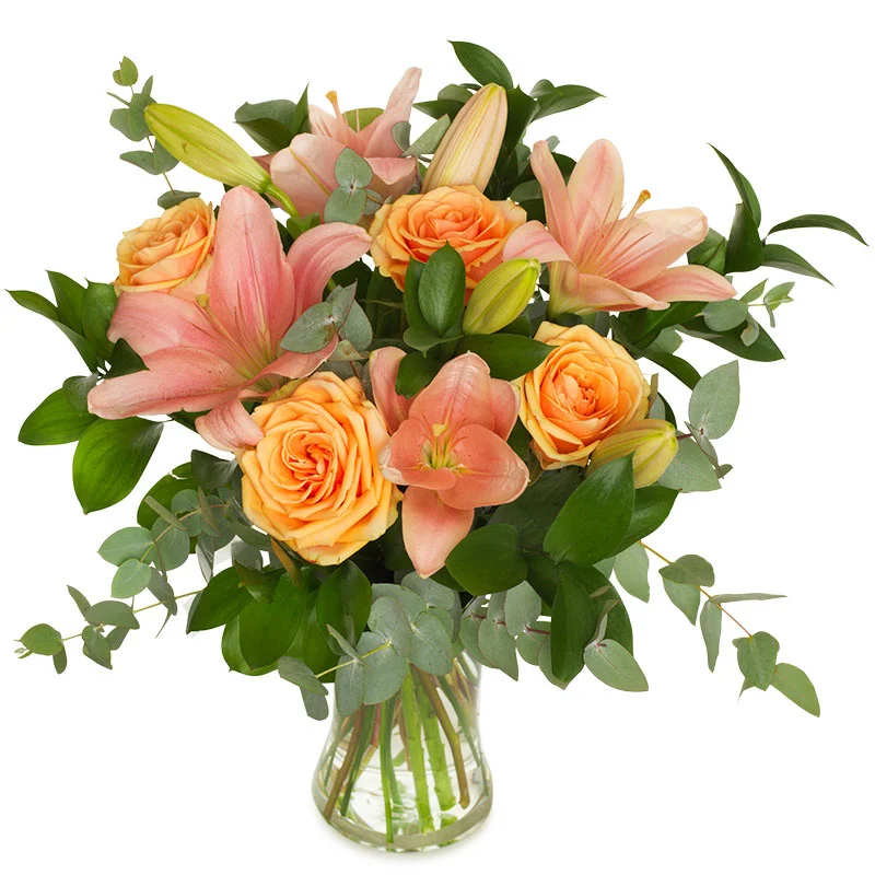 Condolencias - flores blancas con cariño