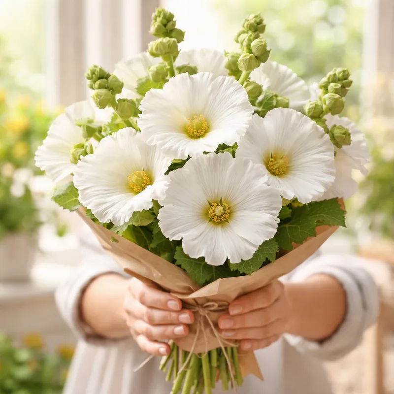 Malva real blanca - imagen 3