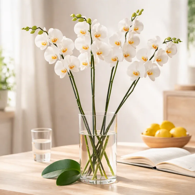 Orquídea mariposa blanca - imagen 2