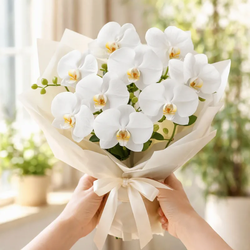 Orquídea mariposa blanca - imagen 3