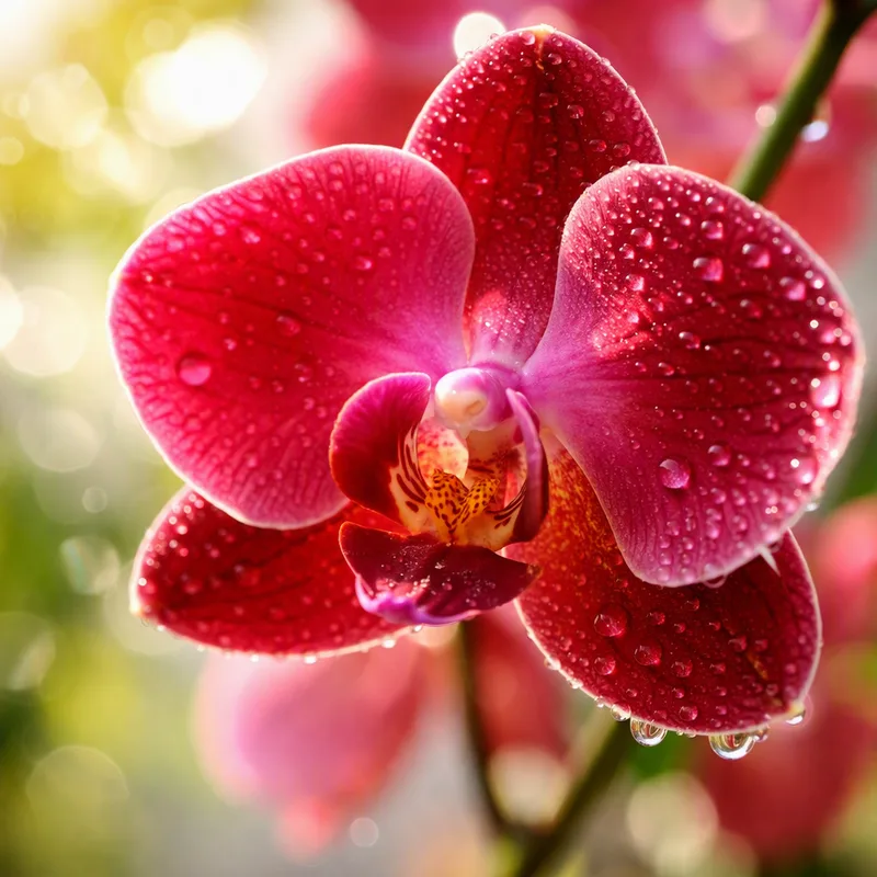 Orquídea mariposa roja - imagen 1