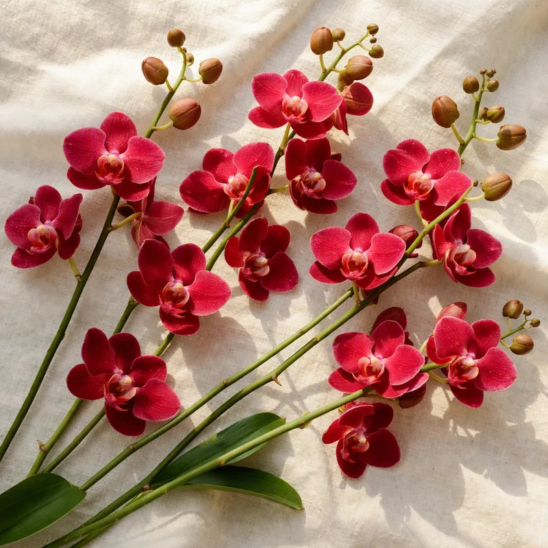 Orquídea mariposa roja - imagen 4