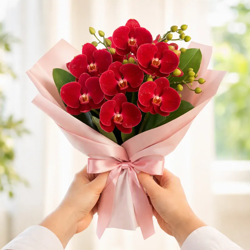 Orquídea novia - roja - imagen 3