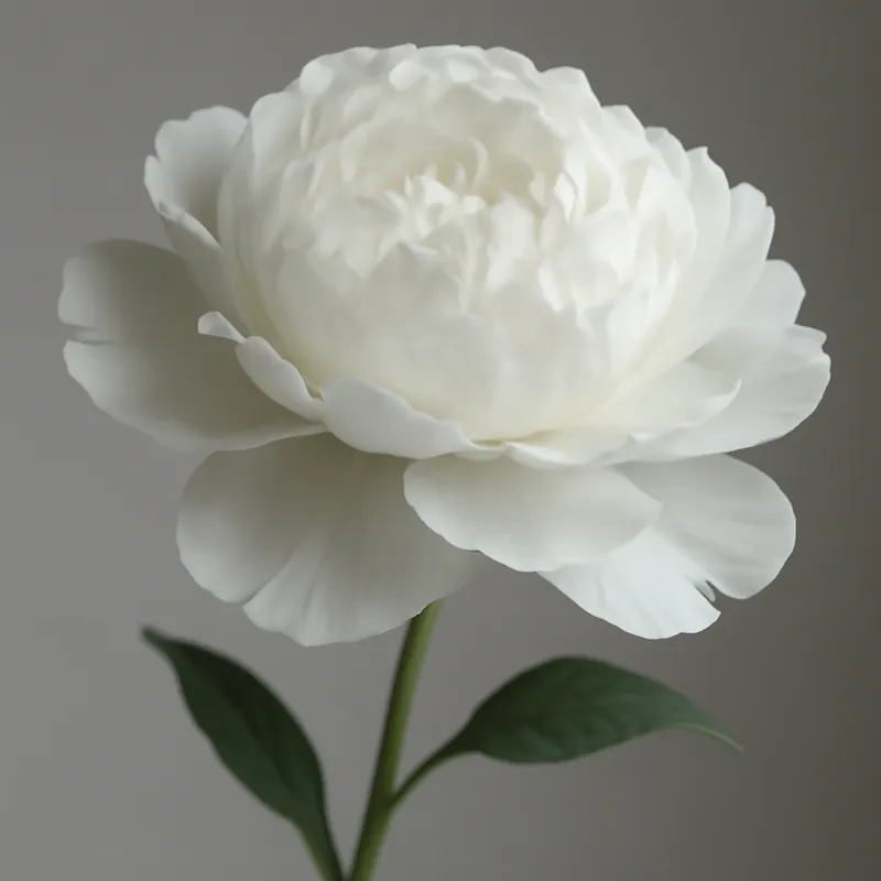 Peonía blanca
