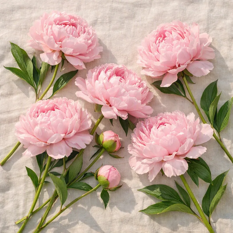 Peonía - rosa - imagen 4