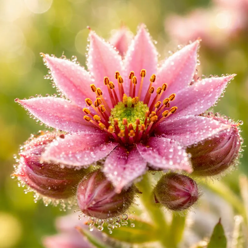Sempervivo rosa - imagen 1